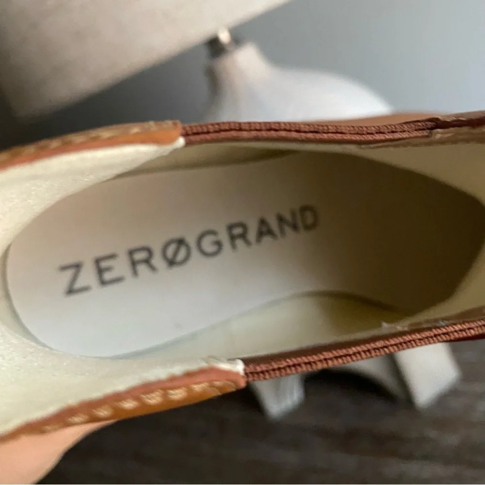 Cole Haan Zerogrand‎ City Wedge Waterproof Ankle Chelsea Boots Booties 9B Tan